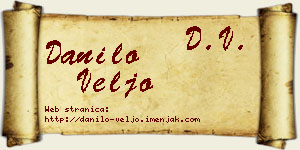Danilo Veljo vizit kartica